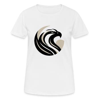 Stilisierter Adlerkopf - Frauen T-Shirt atmungsaktiv - Weiß - Vorne - AI Model Female 172 dark (172cm)