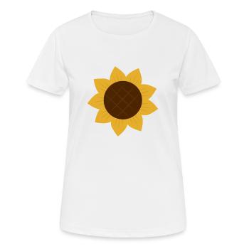 Tournesol - T-shirt respirant Femme - blanc - Devant - AI Model Female 172 dark (172cm)