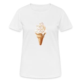 Eiskalte Süße Verführung Mit Streuseln - Frauen T-Shirt atmungsaktiv - Weiß - Vorne - AI Model Female 172 dark (172cm)