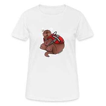 Conférences Tazz | Soutien émotionnel - T-shirt respirant Femme - blanc - Devant - AI Model Female 172 dark (172cm)
