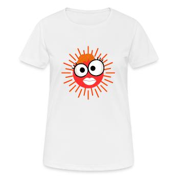 Madame Soleil - Frauen T-Shirt atmungsaktiv - Weiß - Vorne - AI Model Female 172 dark (172cm)