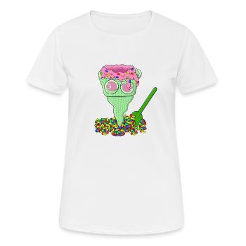 COLD BITE - Women's Breathable T-Shirt - white - Front - AI Model Female 172 dark (172cm)