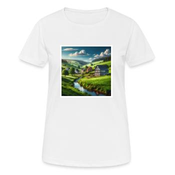 Typique du Sauerland - T-shirt respirant Femme - blanc - Devant - AI Model Female 172 dark (172cm)