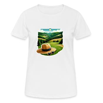 Région du Sauerland - T-shirt respirant Femme - blanc - Devant - AI Model Female 172 dark (172cm)