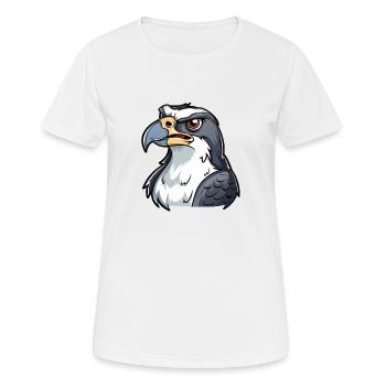 Stolzer Adler Mit Charakterstarkem Blick - Frauen T-Shirt atmungsaktiv - Weiß - Vorne - AI Model Female 172 dark (172cm)
