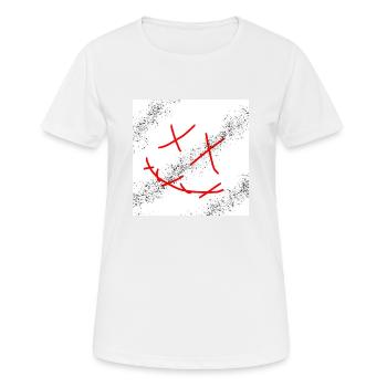 Sourire mortel - T-shirt respirant Femme - blanc - Devant - AI Model Female 172 dark (172cm)