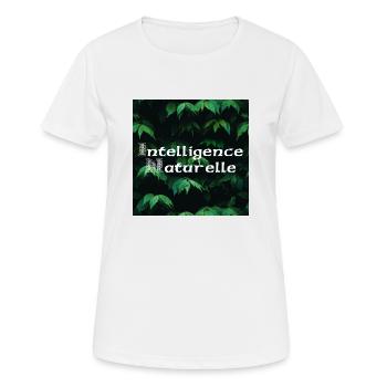 Natürliche künstliche Intelligenz - Frauen T-Shirt atmungsaktiv - Weiß - Vorne - AI Model Female 172 dark (172cm)
