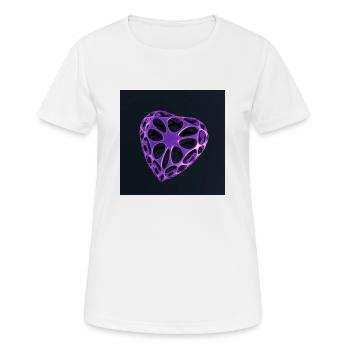 COEUR-POURPRE - T-shirt respirant Femme - blanc - Devant - AI Model Female 172 dark (172cm)