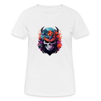 Japanese Abstract Print Japanese Art Design - Women's Breathable T-Shirt - white - Front - AI Model Female 172 dark (172cm)