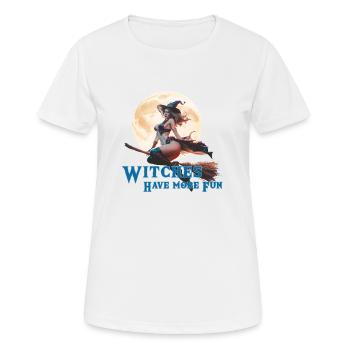 Witches are allowed to do this 2024 03 - Women's Breathable T-Shirt - white - Front - AI Model Female 172 dark (172cm)