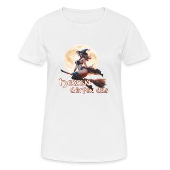 Witches are allowed to do that 2024 01 - Women's Breathable T-Shirt - white - Front - AI Model Female 172 dark (172cm)