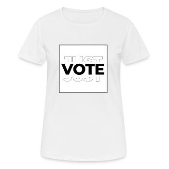 Just Vote Election design - Women's Breathable T-Shirt - white - Front - AI Model Female 172 dark (172cm)