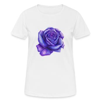Lila Rose - Frauen T-Shirt atmungsaktiv - Weiß - Vorne - AI Model Female 172 dark (172cm)