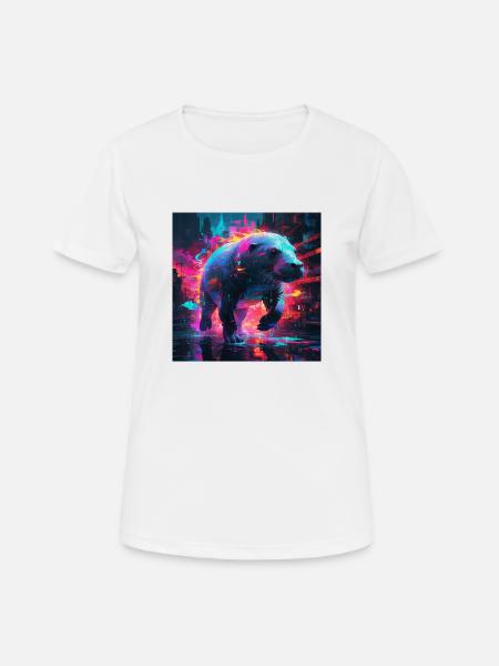 Neon Seekuh - Frauen T-Shirt atmungsaktiv - Weiß