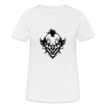 Clown - T-shirt respirant Femme - blanc - Devant - AI Model Female 172 dark (172cm)