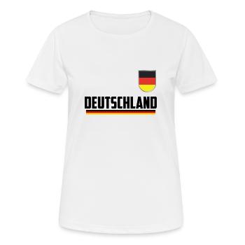 Germany Football Germany - Women's Breathable T-Shirt - white - Front - AI Model Female 172 dark (172cm)