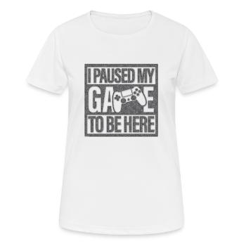 Gamer Game Play Online Computer Gaming Arcade Neon - Women's Breathable T-Shirt - white - Front - AI Model Female 172 dark (172cm)