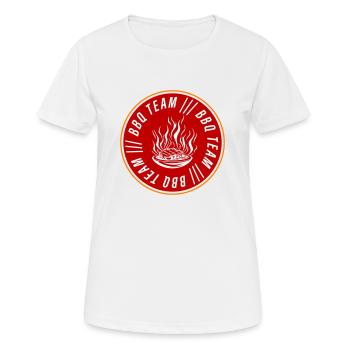 Bbq Team Grillen Barbecue - Frauen T-Shirt atmungsaktiv - Weiß - Vorne - AI Model Female 172 dark (172cm)