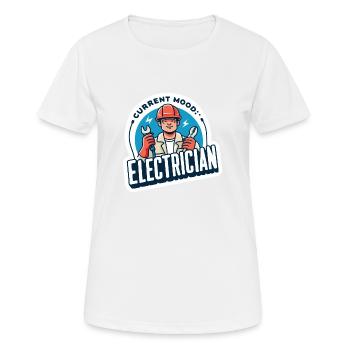 Aktuelle Stimmung Elektriker - Frauen T-Shirt atmungsaktiv - Weiß - Vorne - AI Model Female 172 dark (172cm)