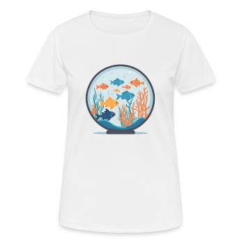 Aqua Harmonie - T-shirt respirant Femme - blanc - Devant - AI Model Female 172 dark (172cm)