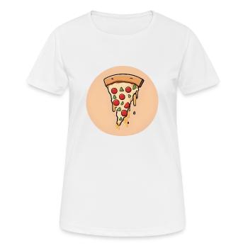 Pepperoni fondant - T-shirt respirant Femme - blanc - Devant - AI Model Female 172 dark (172cm)
