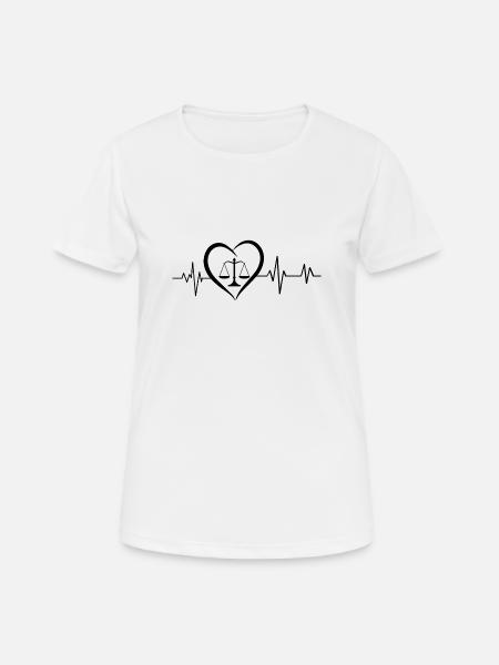 Schwankender Herzschlag - Dame T-shirt svedtransporterende - hvid