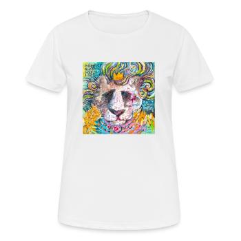 Smash Lion - T-shirt respirant Femme - blanc - Devant - AI Model Female 172 dark (172cm)