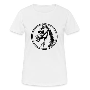 Horse Horses Horse Head - Women's Breathable T-Shirt - white - Front - AI Model Female 172 dark (172cm)