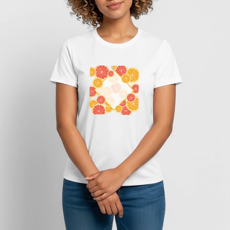 Grapefruit Orange Window Women's Breathable T-Shirt