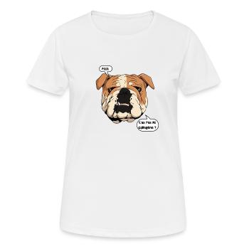 Bulldog and Collagen - Women's Breathable T-Shirt - white - Front - AI Model Female 172 dark (172cm)