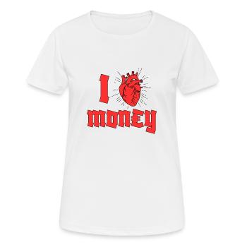 I Heart Argent - T-shirt respirant Femme - blanc - Devant - AI Model Female 172 dark (172cm)