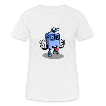 Lustiger Charakter - Frauen T-Shirt atmungsaktiv - Weiß - Vorne - AI Model Female 172 dark (172cm)