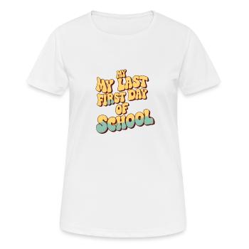 zurück in die Schule - Frauen T-Shirt atmungsaktiv - Weiß - Vorne - AI Model Female 172 dark (172cm)