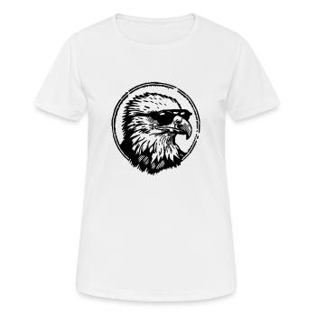 Aigle Tête d’aigle - T-shirt respirant Femme - blanc - Devant - AI Model Female 172 dark (172cm)