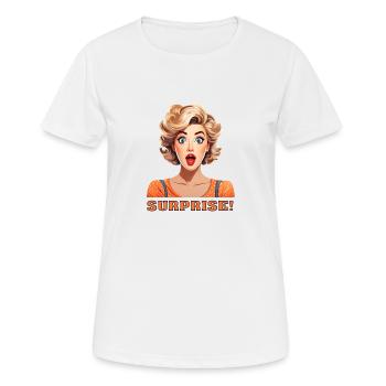 Surprise! - Women's Breathable T-Shirt - white - Front - AI Model Female 172 dark (172cm)