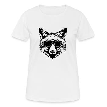 Fox Foxes - Women's Breathable T-Shirt - white - Front - AI Model Female 172 dark (172cm)
