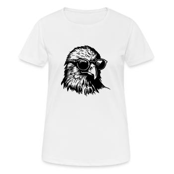 Aigle Tête d’aigle - T-shirt respirant Femme - blanc - Devant - AI Model Female 172 dark (172cm)