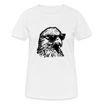 Aigle Tête d’aigle - T-shirt respirant Femme - blanc - Devant - AI Model Female 172 dark (172cm)