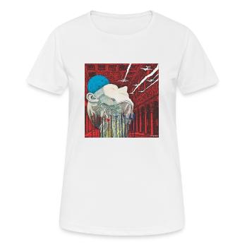 HEAD SPACE - COLLAGE - Women's Breathable T-Shirt - white - Front - AI Model Female 172 dark (172cm)