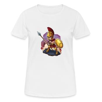 Leonidas der Löwe von Sparta - Frauen T-Shirt atmungsaktiv - Weiß - Vorne - AI Model Female 172 dark (172cm)