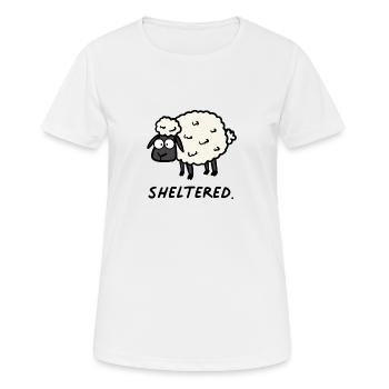 Sheltered sheep - Women's Breathable T-Shirt - white - Front - AI Model Female 172 dark (172cm)