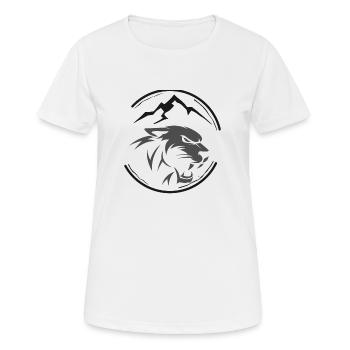 Löwe Kämpfer Unisex - Frauen T-Shirt atmungsaktiv - Weiß - Vorne - AI Model Female 172 dark (172cm)
