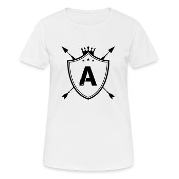 Armoiries A - T-shirt respirant Femme - blanc - Devant - AI Model Female 172 dark (172cm)