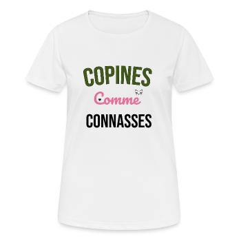 girlfriends as - Women's Breathable T-Shirt - white - Front - AI Model Female 172 dark (172cm)