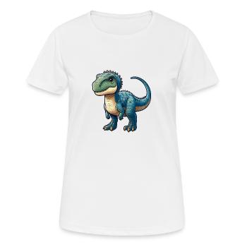 Dinosaure Animal Sauvage - T-shirt respirant Femme - blanc - Devant - AI Model Female 172 dark (172cm)
