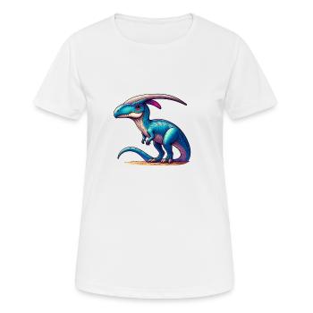 Dinosaure - T-shirt respirant Femme - blanc - Devant - AI Model Female 172 dark (172cm)