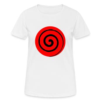 Logo de Anime - T-shirt respirant Femme - blanc - Devant - AI Model Female 172 dark (172cm)