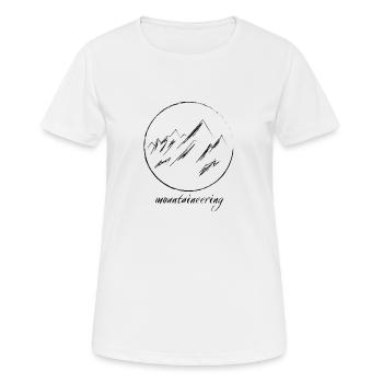 Alpinisme en montagne - T-shirt respirant Femme - blanc - Devant - AI Model Female 172 dark (172cm)