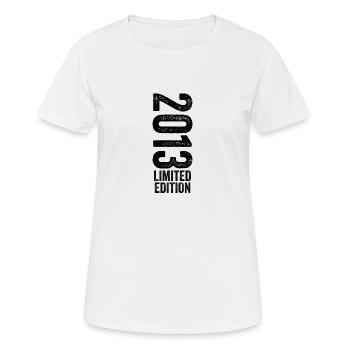 2013 Jubiläumsgeschenk 2013 Limited Edition 2013 - Frauen T-Shirt atmungsaktiv - Weiß - Vorne - AI Model Female 172 dark (172cm)