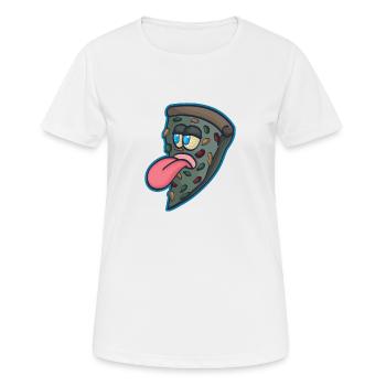 Pizzastück Pizzeria - Frauen T-Shirt atmungsaktiv - Weiß - Vorne - AI Model Female 172 dark (172cm)